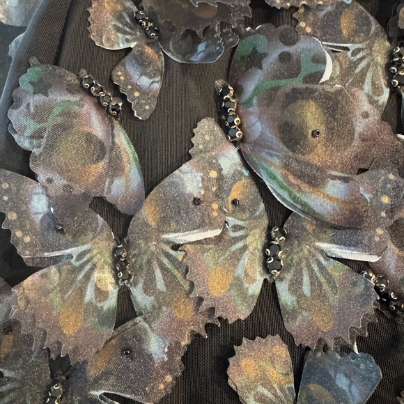 Cynthia Rowley Ombré Butterflies Organza Miniskirt Small NWT - Picture 7 of 11